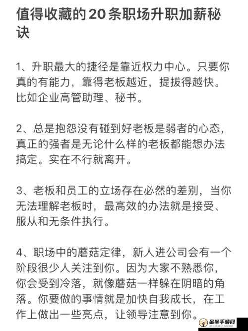 中国式升职加薪攻略：升职路上的策略与技巧