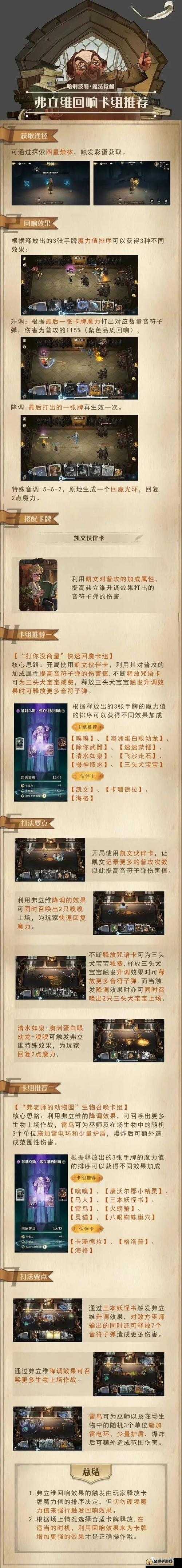 哈利波特魔法觉醒双胞胎回响神秘卡组搭配攻略